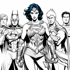 Empowering Heroines: SuperWomen of Justice League - Coloring Pages ...