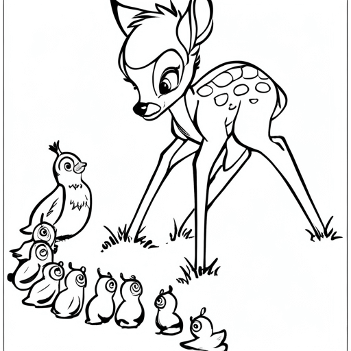 printable mrs quail coloring pages bambi